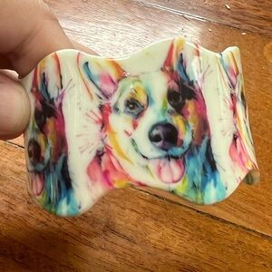 NWT Corgi Dog Bracelet Cuff